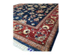 Fine Blue Afghan Ariana Handmade Carpet  181 x 124 cm - Image 4