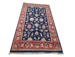 Fine Blue Afghan Ariana Handmade Carpet  181 x 124 cm - Image 2