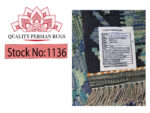 Blue Handwoven woolen Kilim Rug 200 x 134cm - Image 6