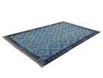 Blue Handwoven woolen Kilim Rug 200 x 134cm - Image 2