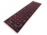 Beautiful Red Bukhara Design Machine Made Runner 300 x 80 CM - Image 3