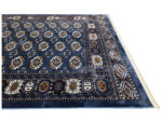 Blue Bukhara Design Machine Made Carpet 290 x 200 CM - Image 4