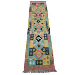 Gorgeous Afghan Woolen Choubi Kilim Runner 286 x 78 CM