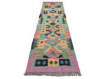 Gorgeous Afghan Woolen Choubi Kilim Runner 286 x 78 CM - Image 2
