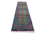Fine Green Kunduz Bukhara Runner 248 x 87cm - Image 6