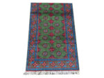 Fine Green Kunduz Bukhara Runner 248 x 87cm - Image 3