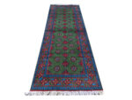 Fine Green Kunduz Bukhara Runner 248 x 87cm