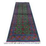 Fine Green Kunduz Bukhara Runner 248 x 87cm
