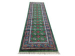 Stunning Green Kunduz Bukhara Runner 300 x 86cm - Image 6