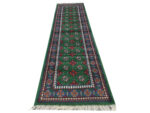 Stunning Green Kunduz Bukhara Runner 300 x 86cm