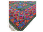 Green Color Afghan Kunduz Carpet 152 x 116 CM - Image 4