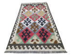 Beautiful Handwoven woolen Kilim Rug 209 x 151 cm - Image 4