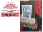 Beautiful Handwoven woolen Kilim Rug 209 x 151 cm - Image 7
