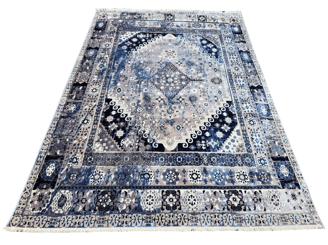 Navy Machine Made Carpet