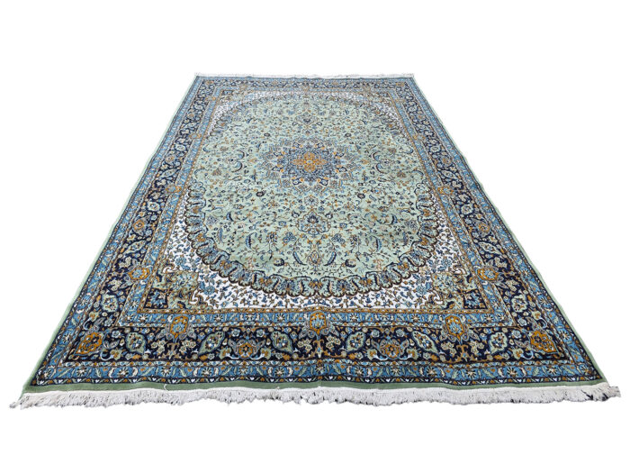 Beautiful Green Persian Kashan Carpet 400 x 300 CM (4x3m) - Image 2