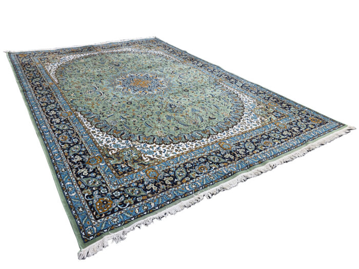 Beautiful Green Persian Kashan Carpet 400 x 300 CM (4x3m) - Image 3