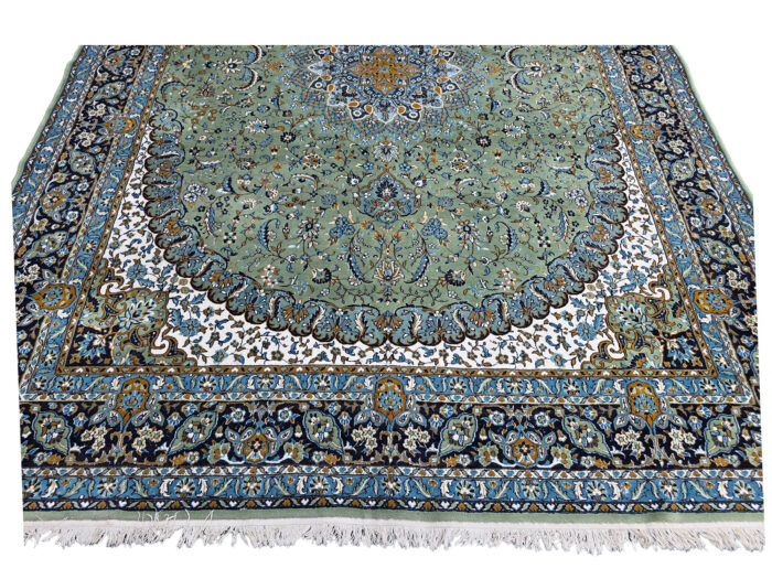 Beautiful Green Persian Kashan Carpet 400 x 300 CM (4x3m) - Image 4