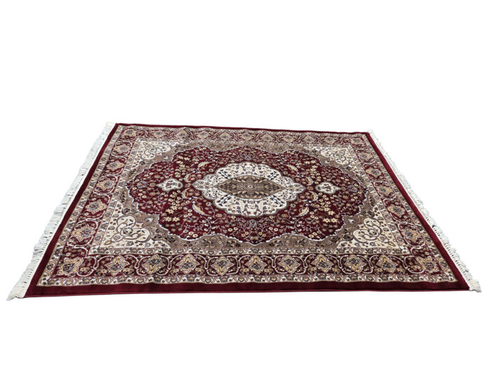 Beautiful Maroon Color Machine Made Carpet 230 x 160 CM - Image 4