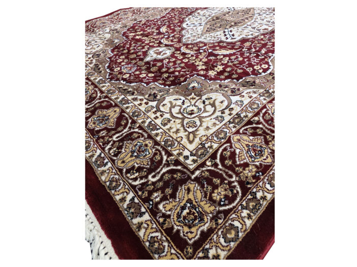 Beautiful Maroon Color Machine Made Carpet 230 x 160 CM - Image 6