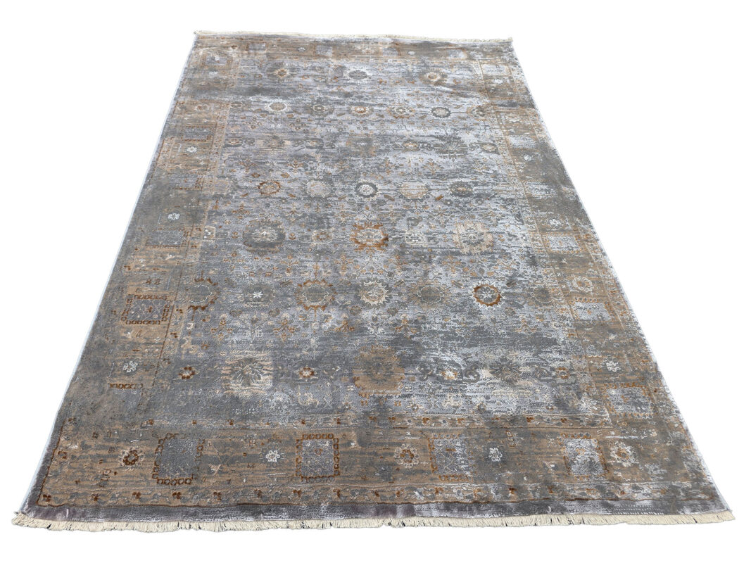 Grey Machine Made Carpet
