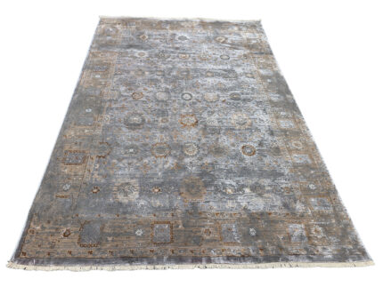 Grey Machine Made Carpet