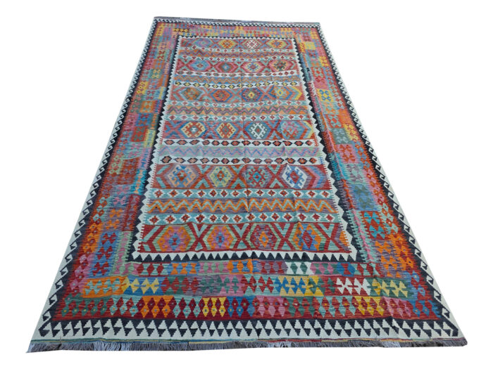 Gorgeous Afghan Handmade Choubi Kilim  407 X 306 cm - Image 1