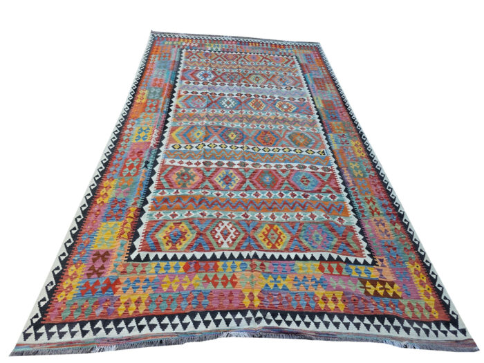 Gorgeous Afghan Handmade Choubi Kilim  407 X 306 cm - Image 4