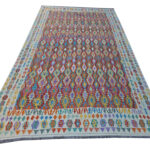 Large Afghan Handmade Choubi Kilim 495 X 410 cm ( 5X4 meter)