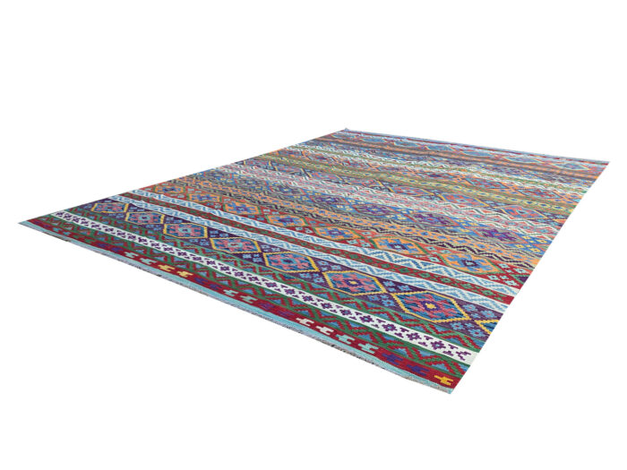 Fine Afghan Handmade Choubi Kilim 394 x 308 cm (4x3m) - Image 2