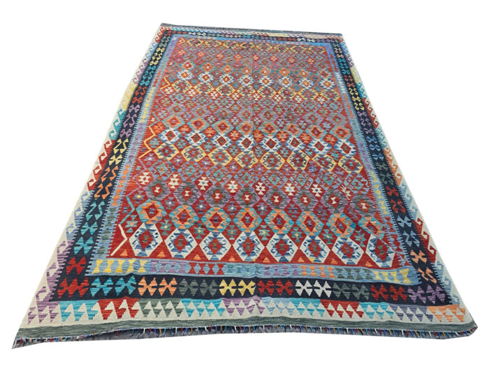 Incredible Afghan Handmade Choubi Kilim 395 x 302cm (4x3m) - Image 2
