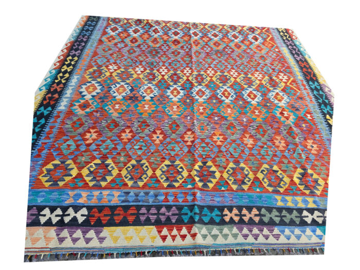 Incredible Afghan Handmade Choubi Kilim 395 x 302cm (4x3m) - Image 3