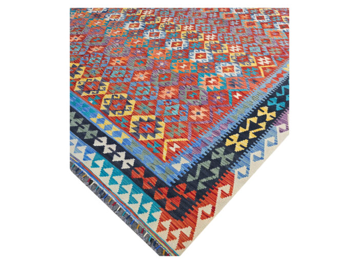 Incredible Afghan Handmade Choubi Kilim 395 x 302cm (4x3m) - Image 4