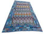 Blue Afghan Handmade Choubi Kilim 397 X 308cm (4x3m) - Image 2
