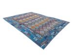 Blue Afghan Handmade Choubi Kilim 397 X 308cm (4x3m) - Image 3