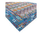 Blue Afghan Handmade Choubi Kilim 397 X 308cm (4x3m) - Image 4