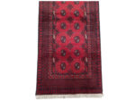 2 Meter Red Afghan Bukhara Handmade Runner 194 x 86 CM - Image 3