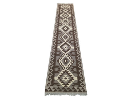 4 Meter Naturl Kilim Runner