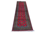 Red Kunduz Hand-knotted Carpet 294 x 82 cm - Image 2