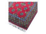 Red Kunduz Hand-knotted Carpet 294 x 82 cm - Image 4