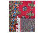 Red Kunduz Hand-knotted Carpet 294 x 82 cm - Image 5