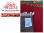 Red Kunduz Hand-knotted Carpet Runner 250 x 80 cm - Image 6