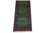 Green Kunduz Classic Hand-knotted Runner 292 x 78 CM - Image 3