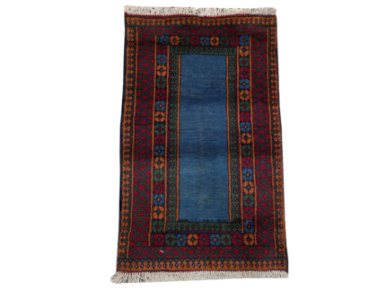 Blue Bedside Carpet