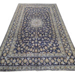 Stunning Pre-loved Navy Kashan Carpet 410 x 305cm
