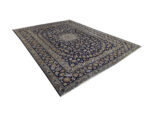 Stunning Pre-loved Navy Kashan Carpet 410 x 305cm - Image 5
