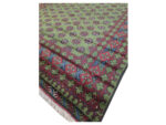 Green Color Afghan Kunduz Bukhara Design Carpet 295 x 202 CM - Image 5