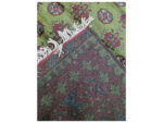 Green Color Afghan Kunduz Bukhara Design Carpet 295 x 202 CM - Image 6