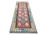 Gorgeous Afghan Handwoven Choubi Kilim 197 x 79 cm - Image 4
