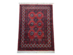 Fine Afghan Bukhara Design Bedside Carpet - 116 x 81 cm - Image 2