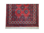 Fine Afghan Bukhara Design Bedside Carpet - 116 x 81 cm - Image 4